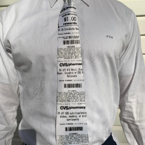 cvs receipt tie